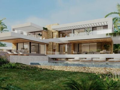 Villa Selene, villa facade with garden and swimming pool, Finca Cortesín, Casares