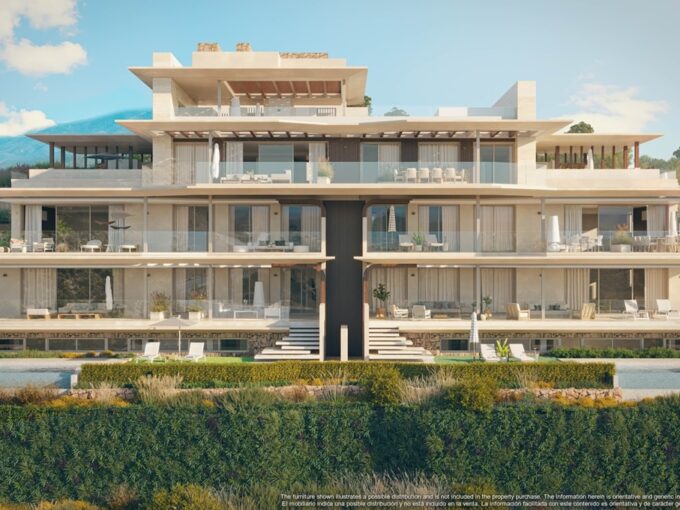 Front facade of Mimosas, Real de La Quinta, Benahavís