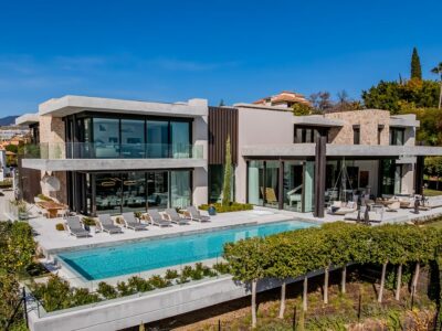Villa facade seen from the pool | The Hills 12, La Quinta